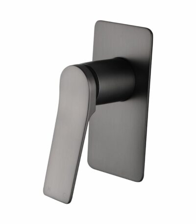 RUSHY Square Brushed Gun Metal Grey Wall Mixer | BUGM0156-2.ST