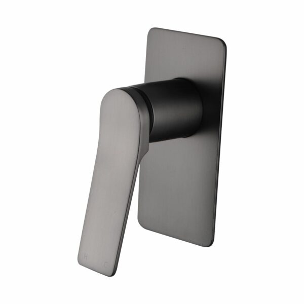 RUSHY Square Brushed Gun Metal Grey Wall Mixer | BUGM0156-2.ST