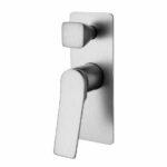RUSHY Square Brushed Nickel Wall Mixer With Diverter | BU0155.ST