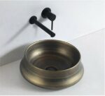Rustic Gold Round Basin | 400 x 400 x 140mm | 6188A-F2