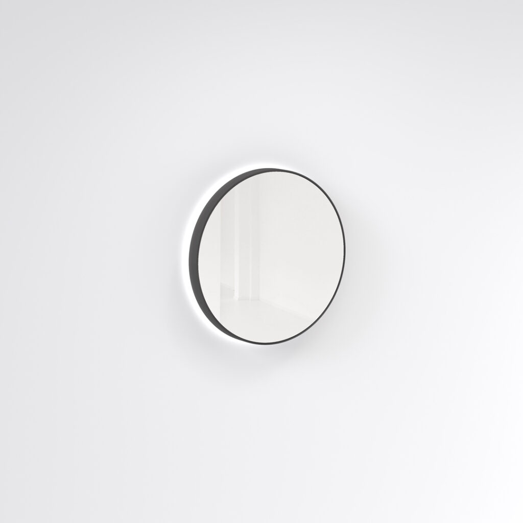 Saanti Handmade Double Trim LED Mirror 600mm - Matte Black