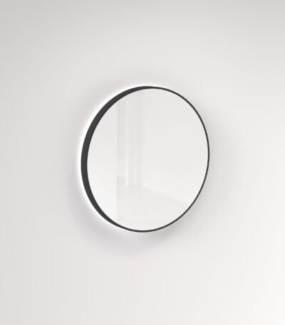 Saanti Handmade Double Trim LED Mirror 800mm – Brushed Gunmetal