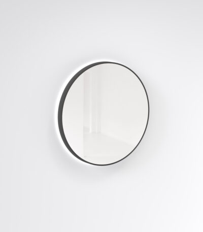 Saanti Handmade Double Trim LED Mirror 800mm - Matte Black