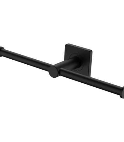 Sansa Double Toilet Roll Holder, Matte Black