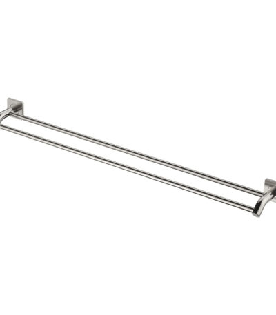 Sansa Double Towel Rail, 900mm, Brushed Nickel