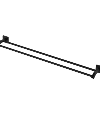 Sansa Double Towel Rail, 900mm, Matte Black