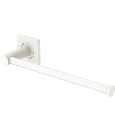 Sansa Hand Towel Rail / Toilet Roll Holder, Matte White
