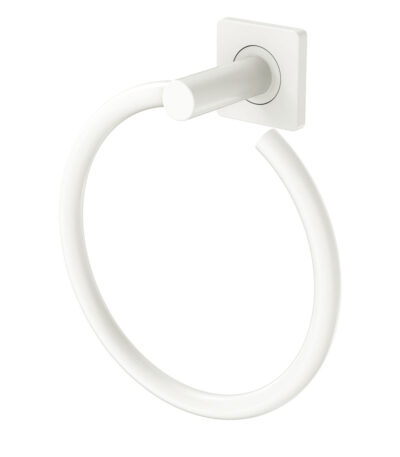 Sansa Hand Towel Ring, Matte White