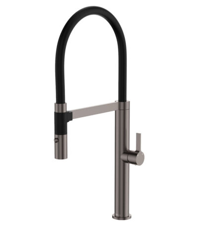 Sansa Pull Down Sink Mixer, Gun Metal