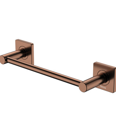 Sansa Single Towel Rail, 300mm, Brushed Copper