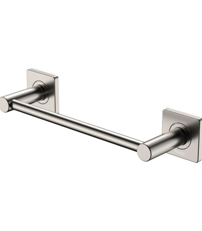 Sansa Single Towel Rail, 300mm, Brushed Nickel