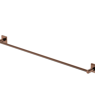 Sansa Single Towel Rail, 900mm, Brushed Copper