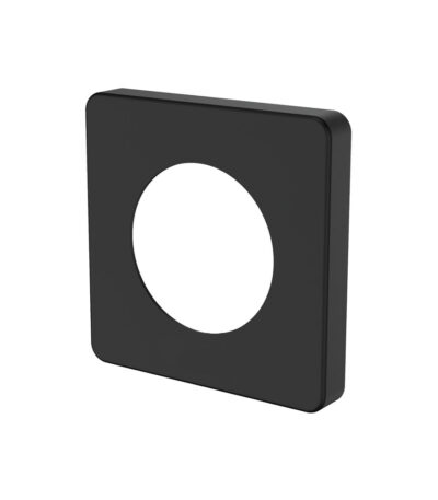 Sansa Soft Square Cover Plate, Matte Black