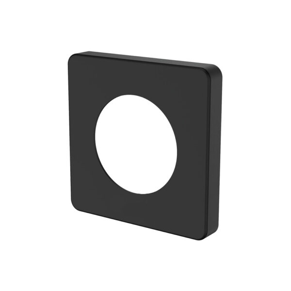 Sansa Soft Square Cover Plate, Matte Black