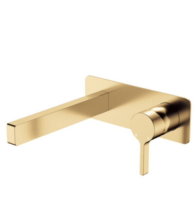 Sansa Wall Basin Mixer Set, Urban Brass