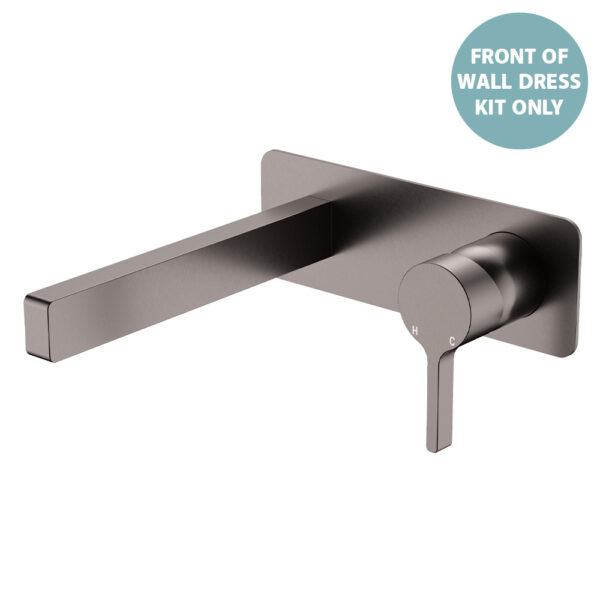 Sansa Wall Bath Mixer Dress Kits, Gun Metal