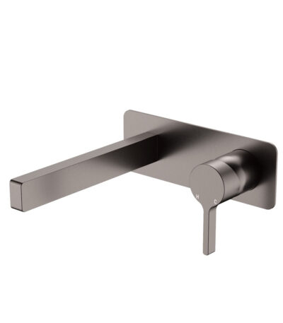 Sansa Wall Bath Mixer Set, Gun Metal