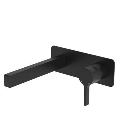 Sansa Wall Bath Mixer Set, Matte Black