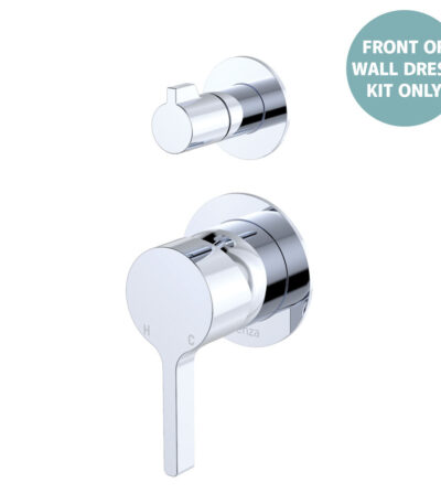 Sansa Wall Diverter Mixer Dress Kit, Small Round Plates, Chrome