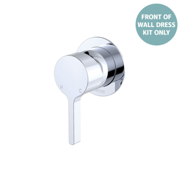 Sansa Wall Mixer Dress Kit, Small Round Plate, Chrome