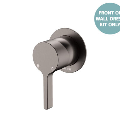 Sansa Wall Mixer Dress Kit, Small Round Plate, Gun Metal