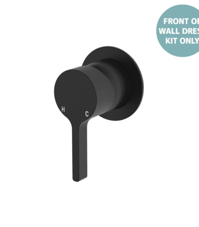 Sansa Wall Mixer Dress Kit, Small Round Plate, Matte Black