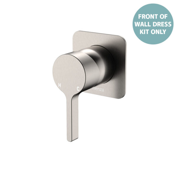 Sansa Wall Mixer Dress Kit, Square Plate, Brushed Nickel