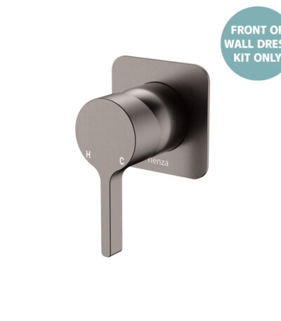 Sansa Wall Mixer Dress Kit, Square Plate, Gun Metal