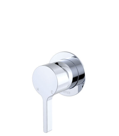 Sansa Wall Mixer, Small Round Plate, Chrome