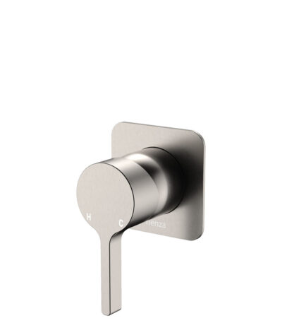 Sansa Wall Mixer, Square Plate, Brushed Nickel