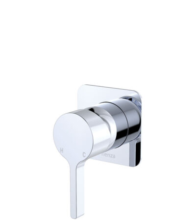 Sansa Wall Mixer, Square Plate, Chrome