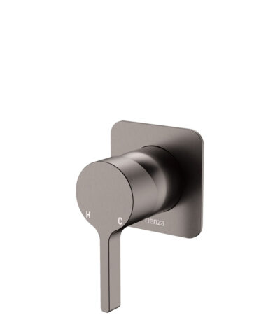 Sansa Wall Mixer, Square Plate, Gun Metal