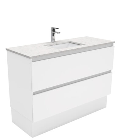 Sarah Bianco Marble Undermount 1200 Quest Vanity on Kick