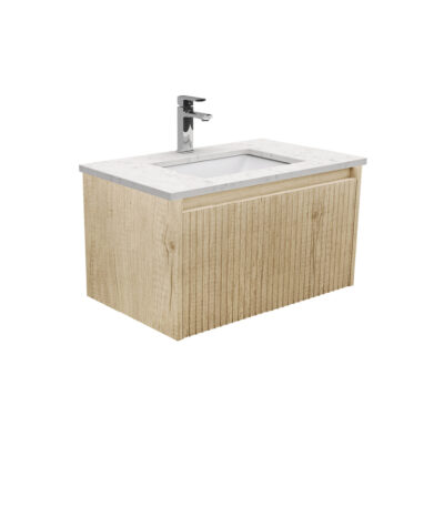 Sarah Bianco Marble Undermount 750 Alina Scandi Oak Wall-Hung Vanity