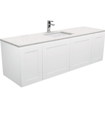 Sarah Bianco Marble Undermount Single Bowl 1500 Mila Wall-Hung Vanity