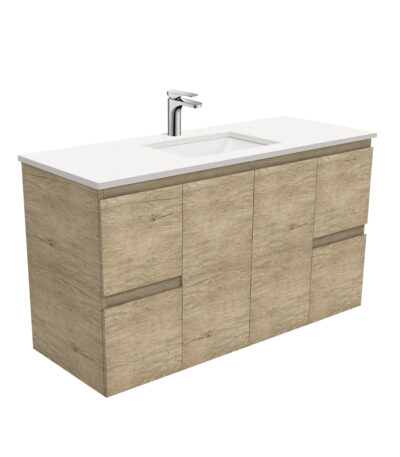 Sarah Crystal Pure Undermount 1200 Edge Scandi Oak Wall-Hung Vanity