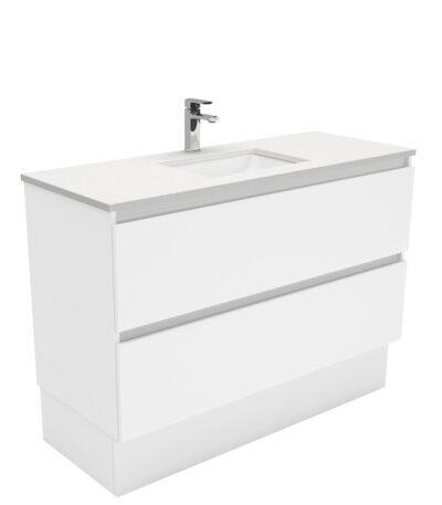 Sarah Crystal Pure Undermount 1200 Quest Vanity on Kick
