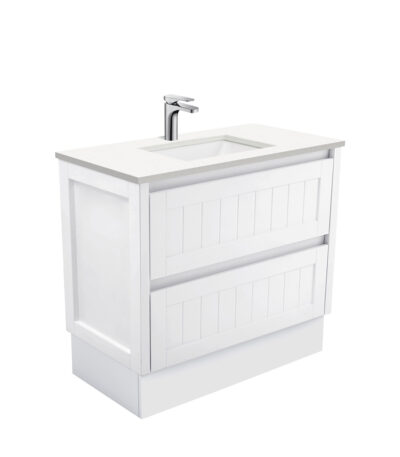 Sarah Crystal Pure Undermount 900 Hampton Vanity on Kick