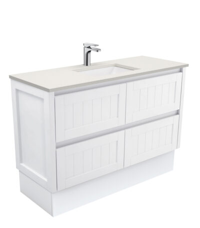 Sarah Roman Sand Undermount 1200 Hampton Vanity on Kick