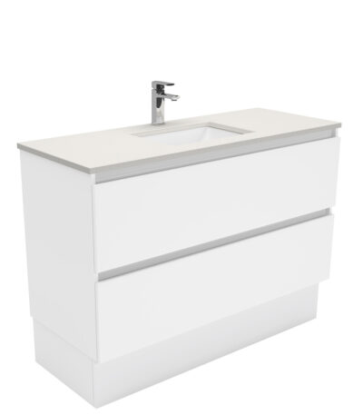 Sarah Roman Sand Undermount 1200 Quest Vanity on Kick