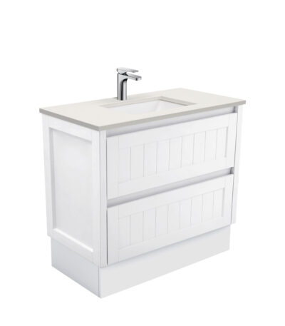 Sarah Roman Sand Undermount 900 Hampton Vanity on Kick