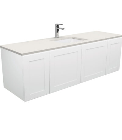 Sarah Roman Sand Undermount Single Bowl 1500 Mila Wall-Hung Vanity