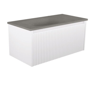 Satori Alina Satin White 900 Wall-Hung Vanity