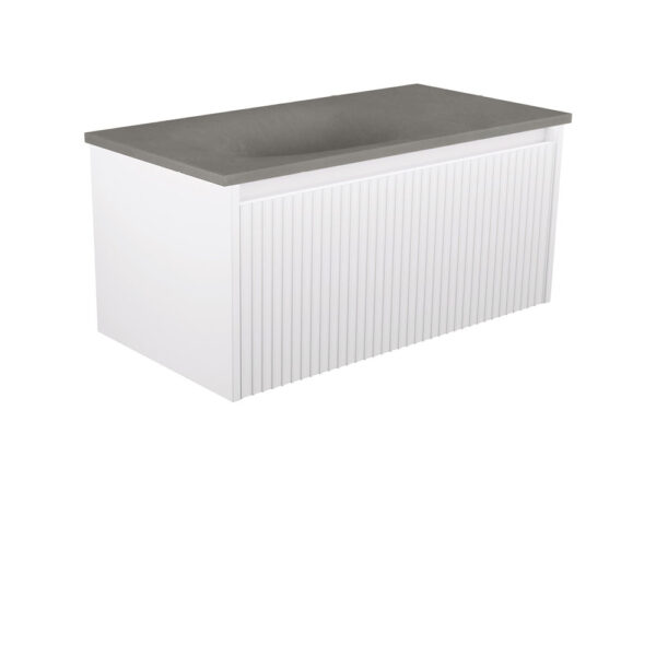 Satori Alina Satin White 900 Wall-Hung Vanity