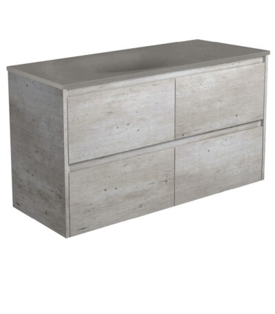 Satori Amato 1200 Industrial Wall-Hung Vanity, Industrial Panels