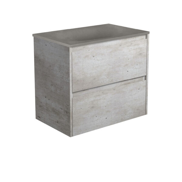 Satori Amato 750 Industrial Wall-Hung Vanity, Industrial Panels
