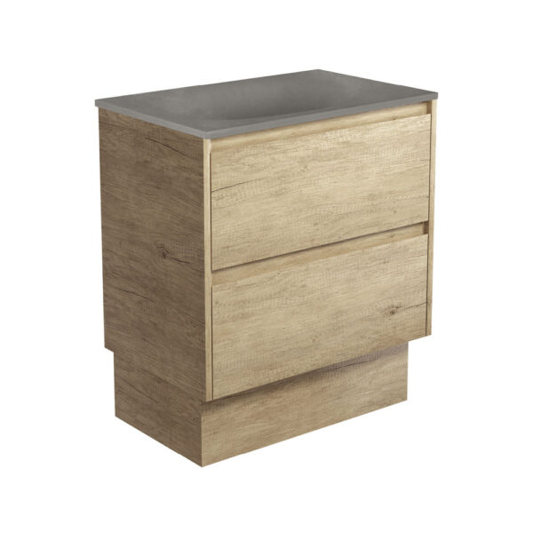 Satori Amato 750 Scandi Oak Vanity On Kick, Scandi Oak Panels