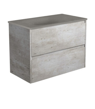 Satori Amato 900 Industrial Wall-Hung Vanity, Industrial Panels