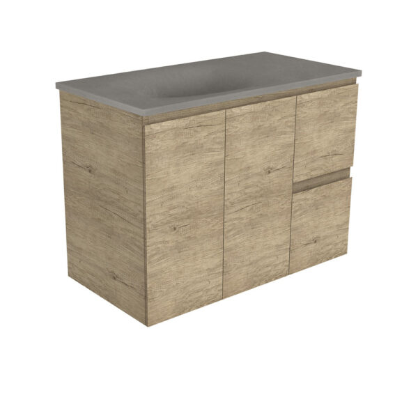 Satori Edge 900 Scandi Oak Wall-Hung Vanity