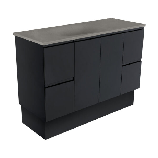 Satori Fingerpull 1200 Satin Black Vanity On Kick